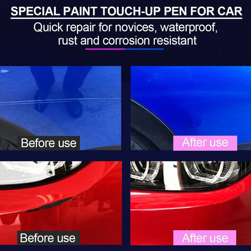 1 pçs pintura do carro reparação de riscos caneta à prova dwaterproof água pintura nota caneta escova pintura do carro cuidados para eliminar ferrugem irregular