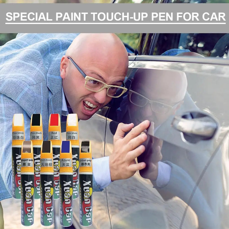1 pçs pintura do carro reparação de riscos caneta à prova dwaterproof água pintura nota caneta escova pintura do carro cuidados para eliminar ferrugem irregular