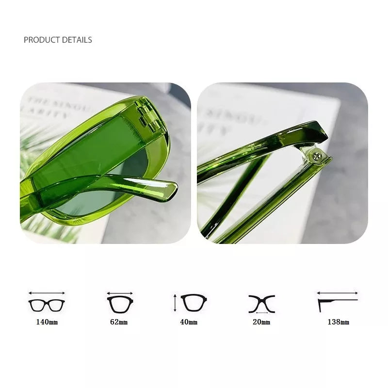 Pequeno retângulo óculos de sol feminino oval vintage marca designer quadrado óculos de sol para mulher tons feminino anti-reflexo uv400