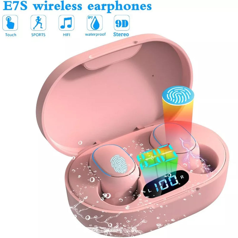 E7s tws fones de ouvido sem fio 5.0 bluetooth alta fidelidade lossless som esporte à prova dwaterproof água para todos os smartphones