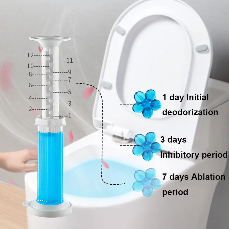 3 pçs limpador de banheiro gel fragrância desodorante ambientador flor aromática agulha detergente flor para limpeza do banheiro