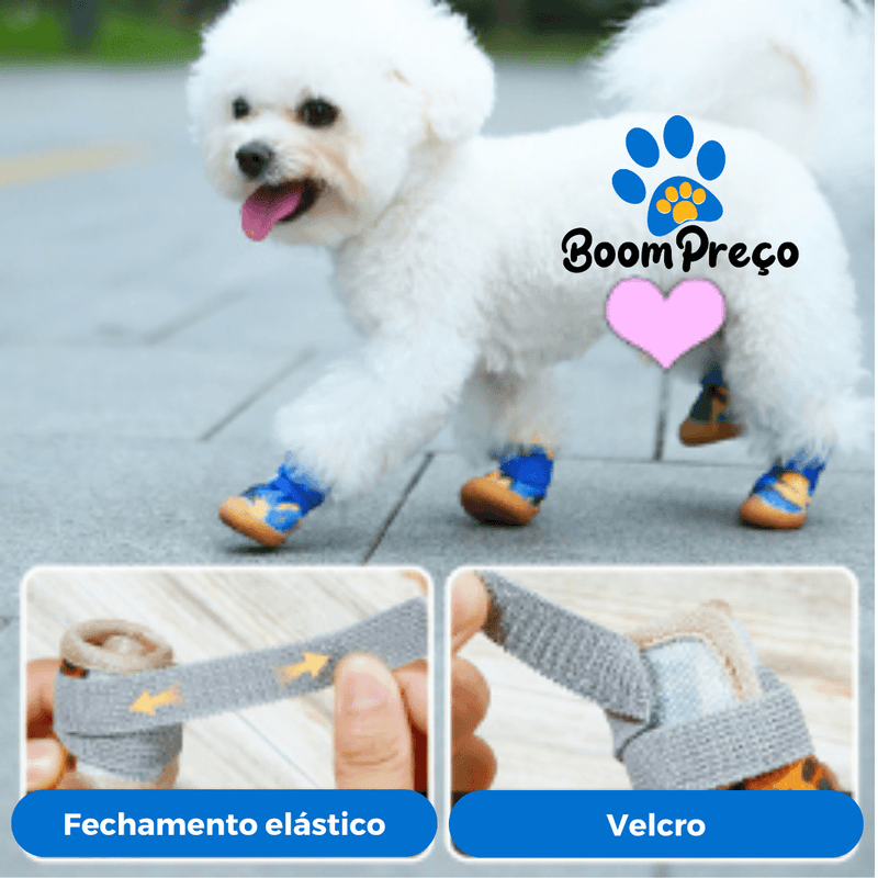 Sapato Para Cachorro | Flexível e Antiderrapante